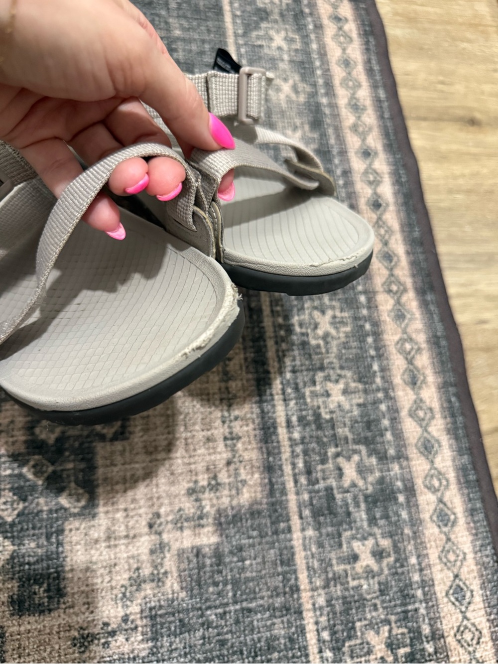 Chaco Lowdown Sport Sandals Pale Gray Size 7 * - Picture 8 of 12